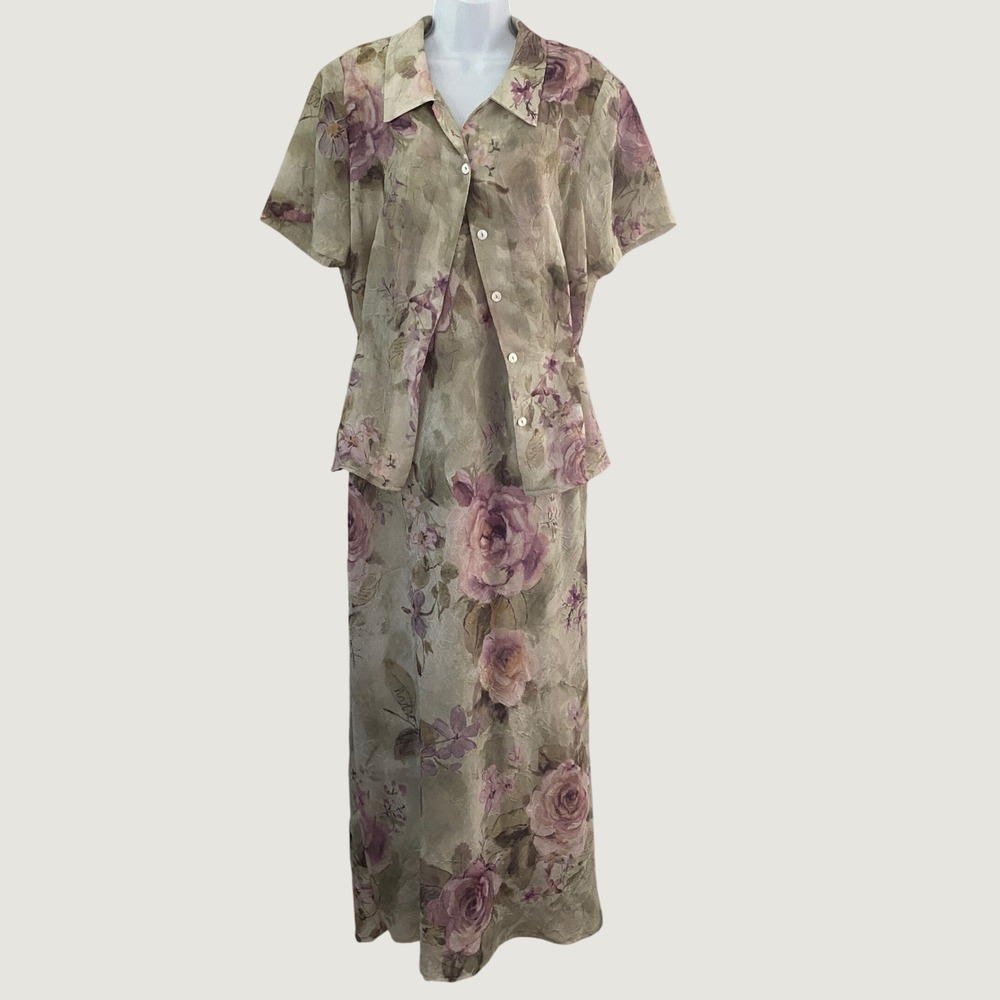 Vintage 90s Dress Set 16 W Fairycore Fairy Grunge Cottagecore 1990s Feminine